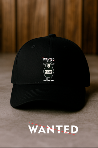 Gorra Wanted, color negra