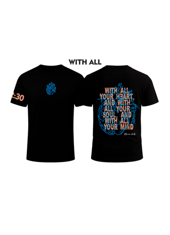 Camiseta With all, color negra