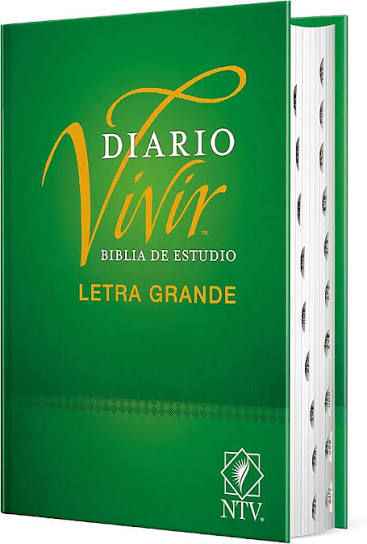 Biblia de estudio del diario vivir, letra grande, con índice tapa dura - NTV