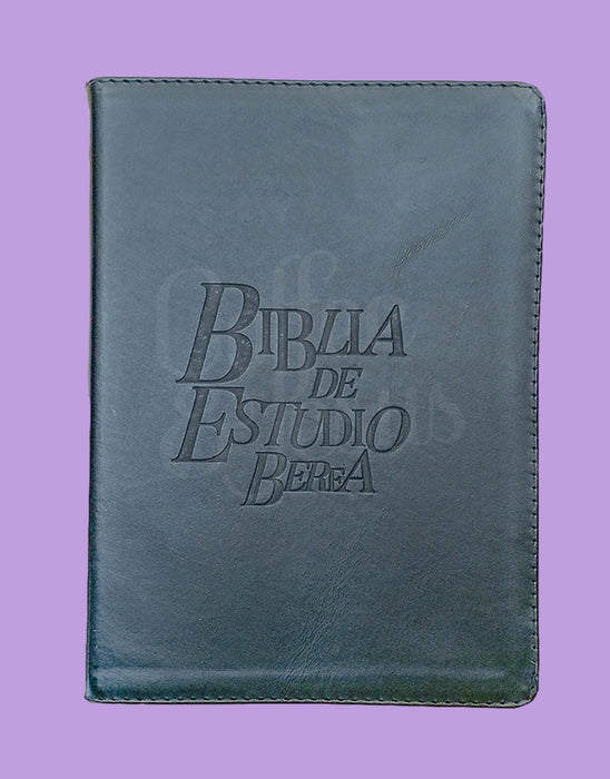 Biblia de estudio Berea sentipiel negro- RVR 1995