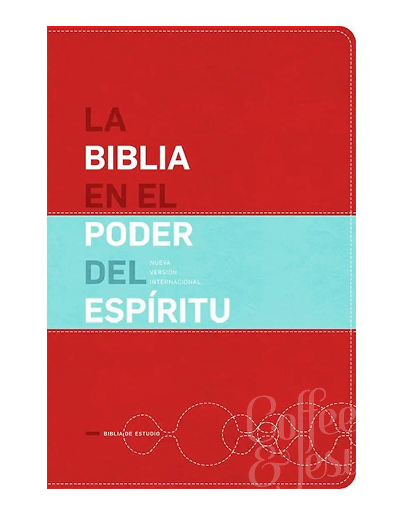 La Biblia en el poder del Espíritu piel rojo y azul - NVI