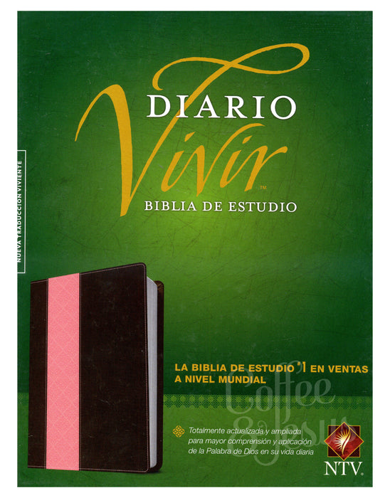 Biblia de estudio del diario vivir color negro/rosado- NTV