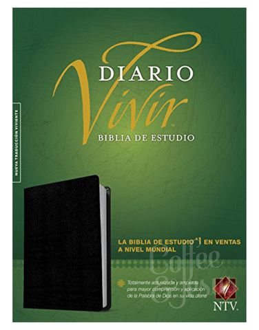 Biblia de estudio del diario vivir, negro con índice - NTV