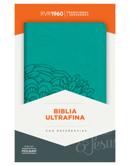 Biblia ultrafina aguamarina imitación piel - RVR 1960