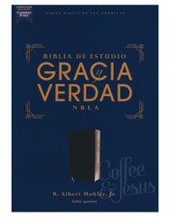 Biblia de estudio gracia y verdad, sentipiel negro - NBLA