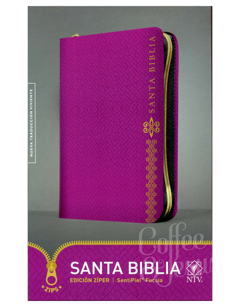 Santa Biblia edición ziper, fucsia - NTV