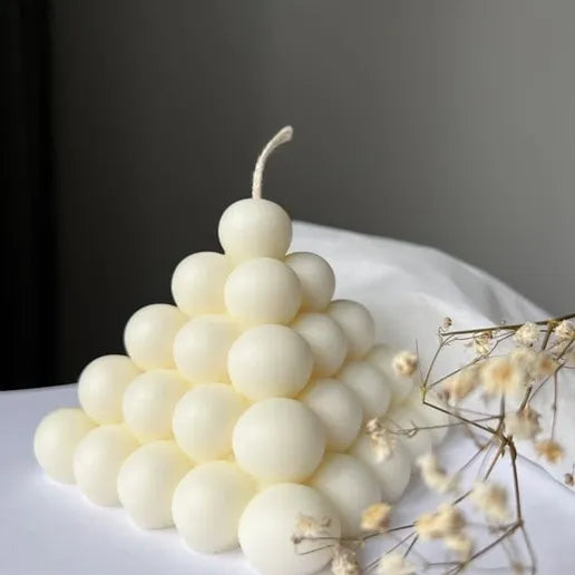 Vela Piramide, color blanco - Sinfonia de luz