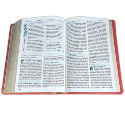 Biblia devocional mujer verdadera, imitación piel rosa y gris - RVR 1960
