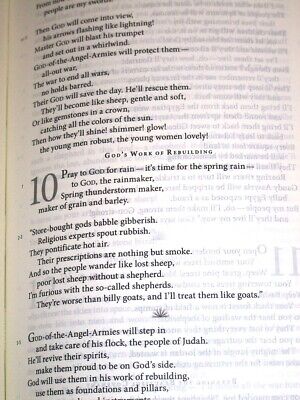 The Message Bible black, slate leather-look