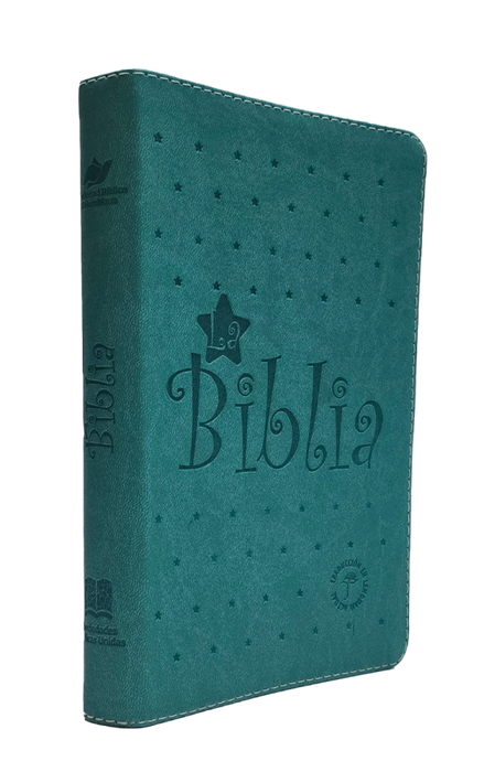BIBLIA VERDE CON ESTRELLAS, LETRA GRANDE - TLA