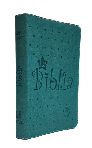 BIBLIA VERDE CON ESTRELLAS, LETRA GRANDE - TLA