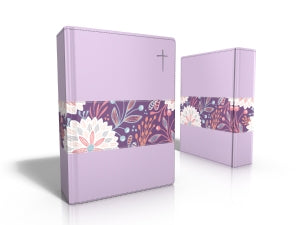 Forro para biblia Cruz lila claro