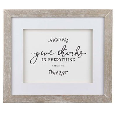 Give Thanks in Everything Framed Wall Art