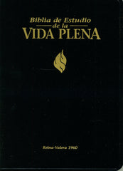 Biblia de estudio vida plena, tapa dura negro - RVR 1960
