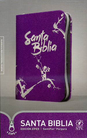 Santa Biblia edición ziper, purpura - NTV