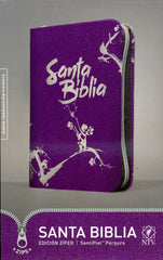 Santa Biblia edición ziper, purpura - NTV