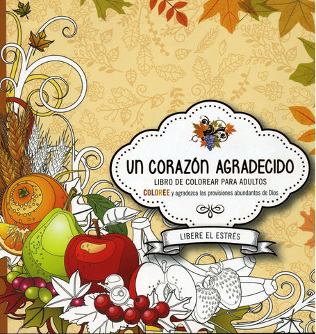 Libro para Colorear Un corazón agradecido