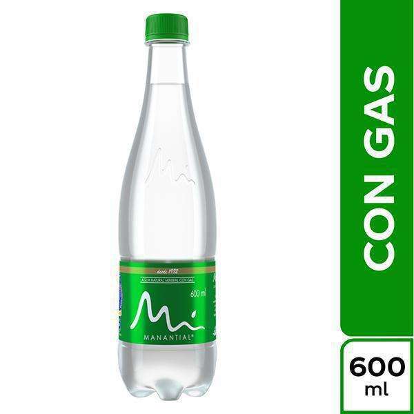 Agua Manantial Gas X 600 Ml