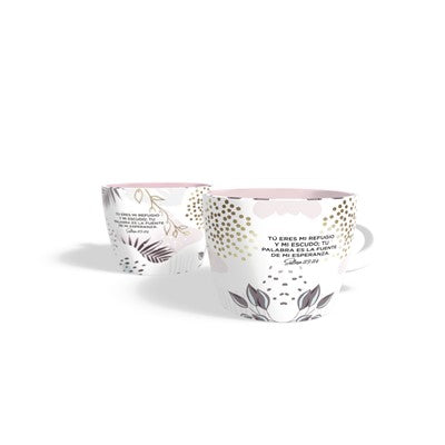 Taza Hojas Todo Mi Refugio