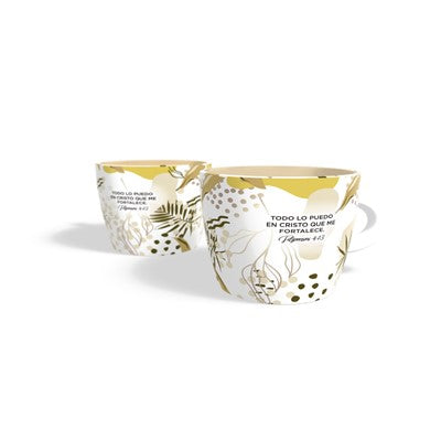 Taza Hojas Todo lo puedo