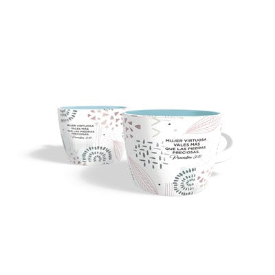 Taza Hoja Mujer Virtuosa