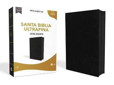 Biblia ultrafina letra gigante con cierre / Negro - RVR 1960