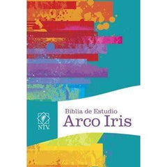 Biblia de estudio arco Íris multicolor tapa dura con índice- NTV