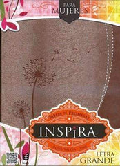 Biblia de promesas, inspira letra grande piel especial rosada - RVR 1960