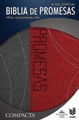 Biblia de promesas, compacta gris y roja e índice - RVR 1960