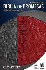 Biblia de promesas, compacta gris y roja e índice - RVR 1960