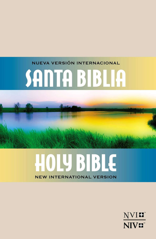 Biblia bilingüe - NVI/NIV - Tapa rústica beige - Coffee & Jesus