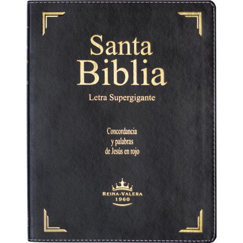 Biblia letra súper gigante, negro - RVR 1960