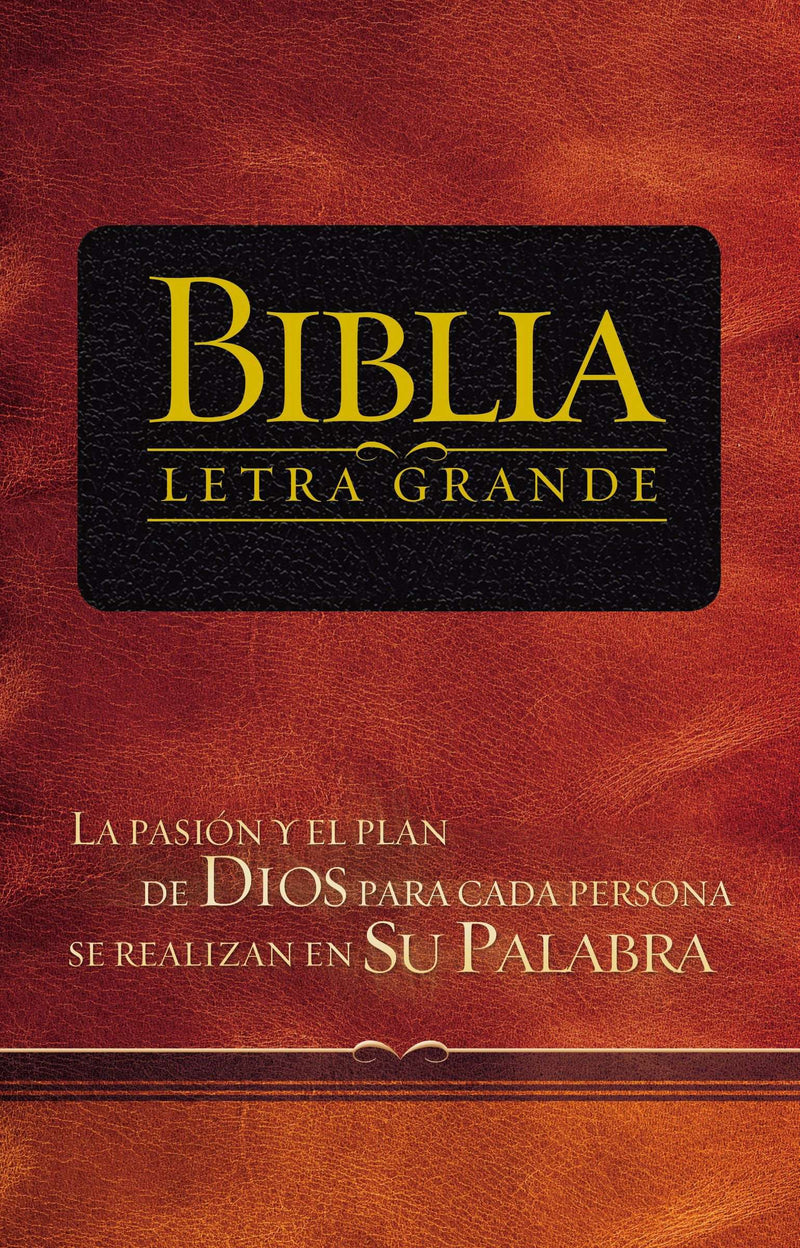 Biblia letra grande imitación piel negro - RVR 1909 - Coffee & Jesus