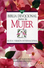 Biblia devocional de la mujer, imitación piel rosada - NVI