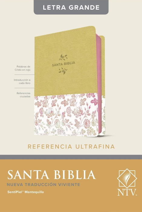 Biblia edición de referencia, ultrafina letra grande con índice mantequilla - NTV