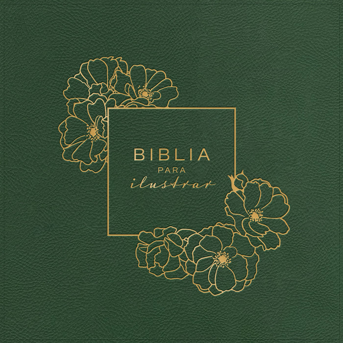 Biblia para ilustrar, símil piel verde - RVR 1960