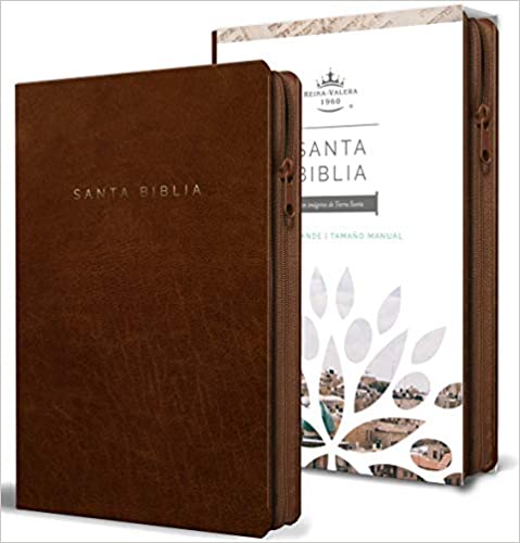 Biblia color marrón letra grande tamaño manual - RVR 1960