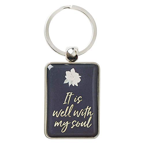 Llavero Keyring in Tin It Is Well with My Soul