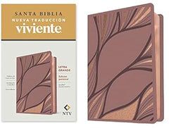 Santa Biblia Rosado Metálico - Letra Grande NTV