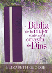 Biblia de la mujer conforme al corazón de Dios, morado - RVR 1960