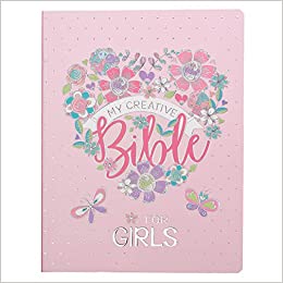 Biblia para colorear Pink Floral Heart Flexcover My Creative Bible for Girls - an ESV Journaling Bible