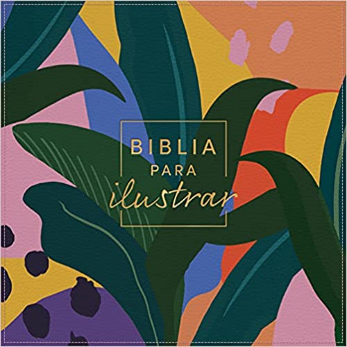Biblia para ilustrar, floral símil piel - RVR 1960