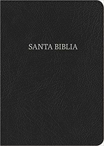 Biblia letra gigante con indice, negro piel - NVI - Coffee & Jesus