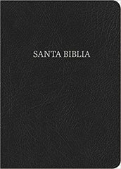 Biblia letra gigante con indice, negro piel - NVI