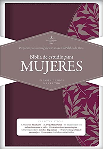 Biblia de estudio para la mujer, vinotinto y fucsia - RVR 1960 - Coffee & Jesus