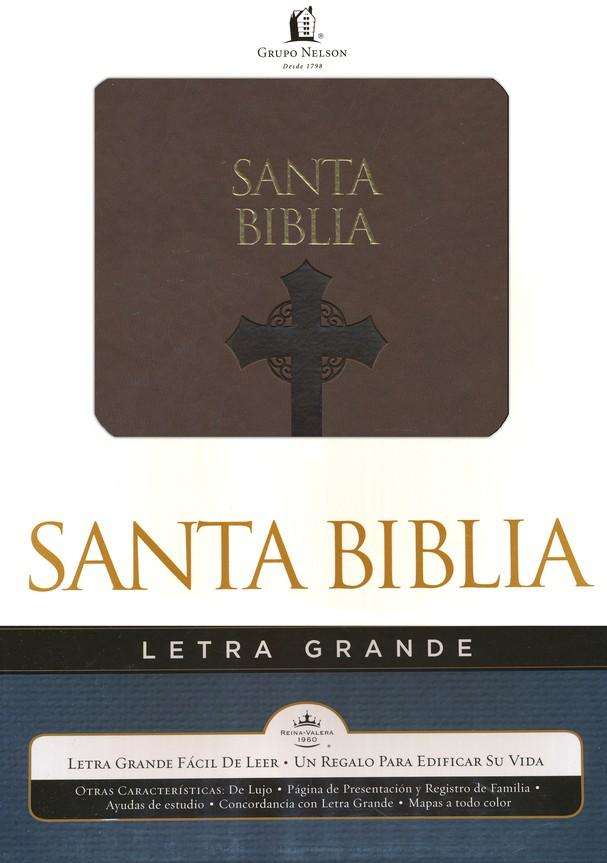 Biblia letra grande, piel italiana - RVR 1960 - Coffee & Jesus