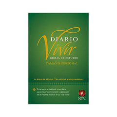 Biblia de estudio del diario vivir, tamaño personal tapa dura verde - NTV