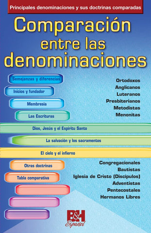Folleto Comparación  entre las denominaciones