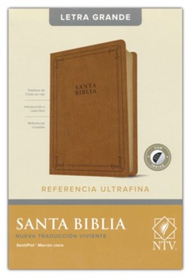 Biblia edición de referencia, ultrafina letra grande con índice camel - NTV