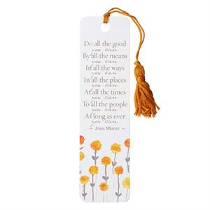 Bookmark with Tassel: Do All the Good You Can Galatians 6:9